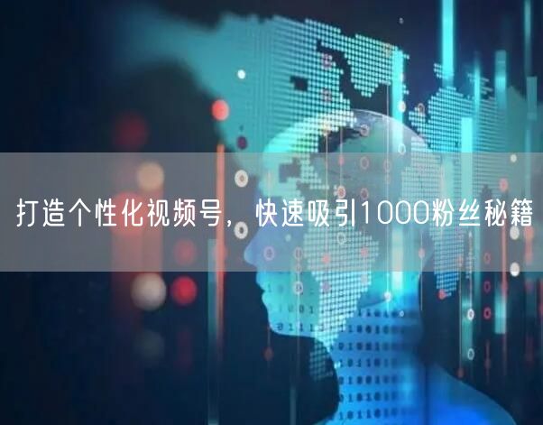 打造个性化视频号，快速吸引1000粉丝秘籍